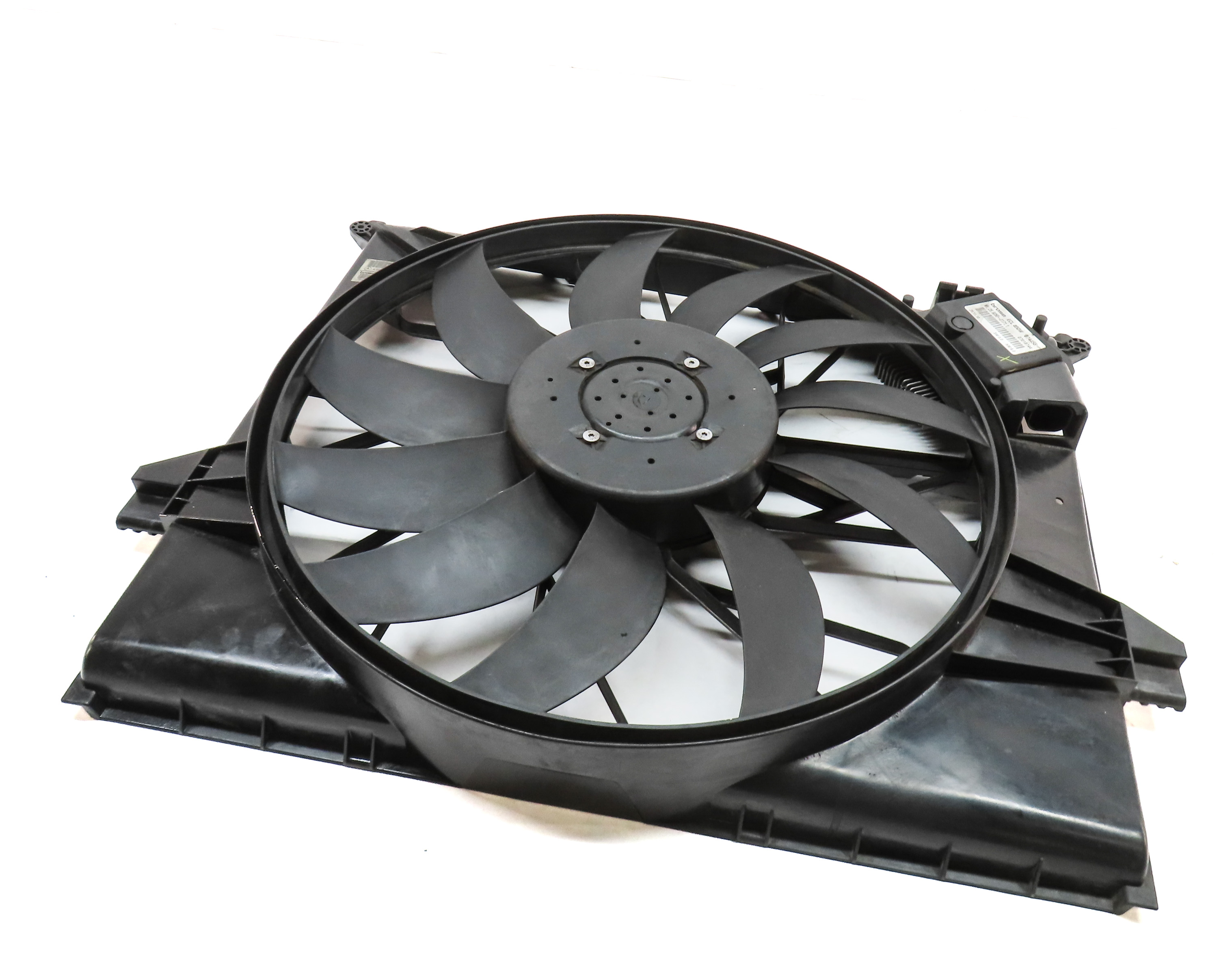 2007-2012 MERCEDES GL ML R CLASS (X164 W164 W251) RADIATOR COOLING FAN w/ SHROUD — exact item pictured